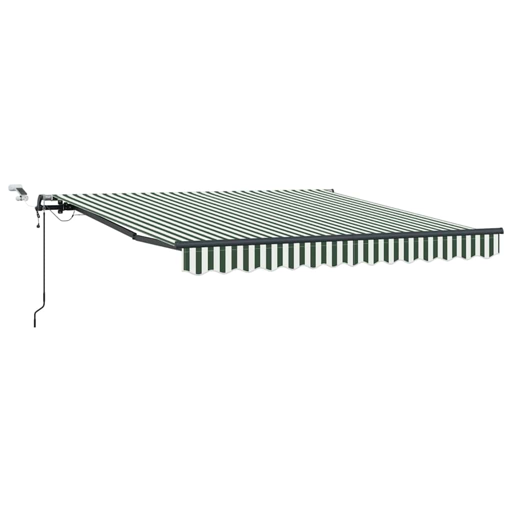 Tkanina za tende s Zelena i bijela 350 x 250 cm Poliester