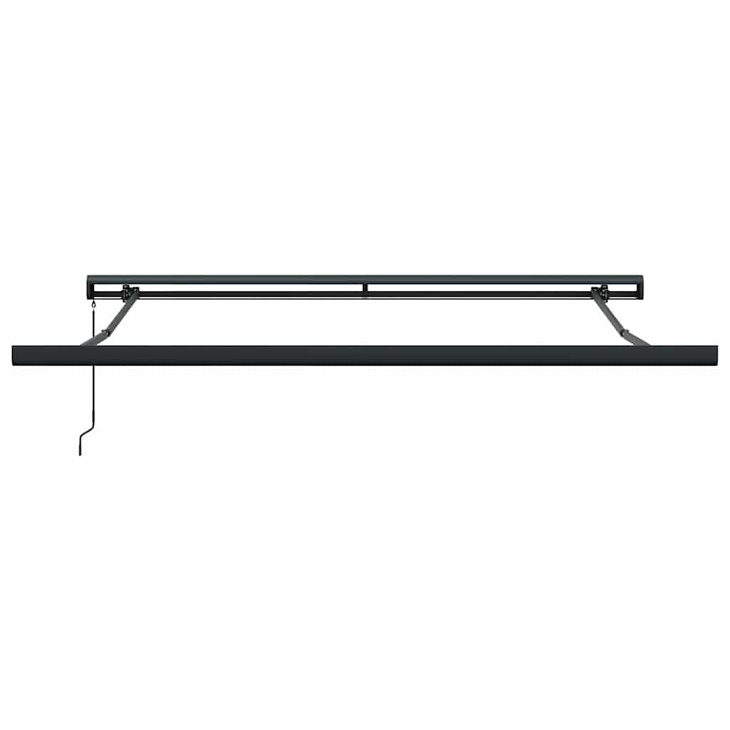 Skrovita tenda Zelena i bijela 350 x 250 cm Tkanina i Metal