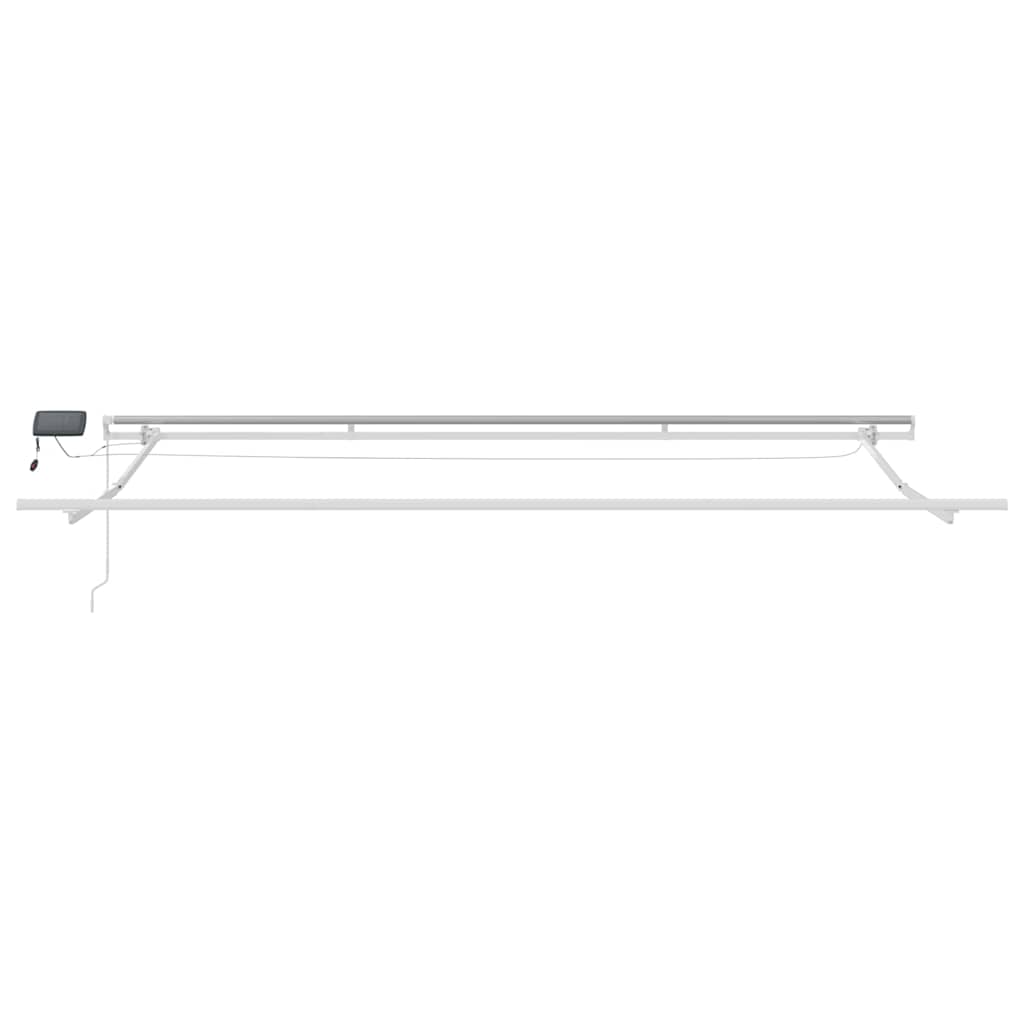 Skrovita tenda Šareni 400 × 300 cm Tkanina i čelik