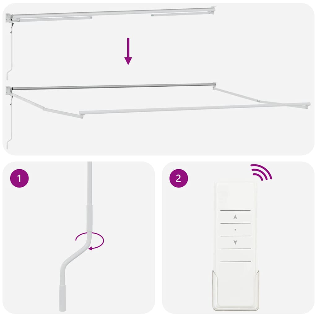 Nadstrešnica Šareni 400 × 300 cm Poliester i metal