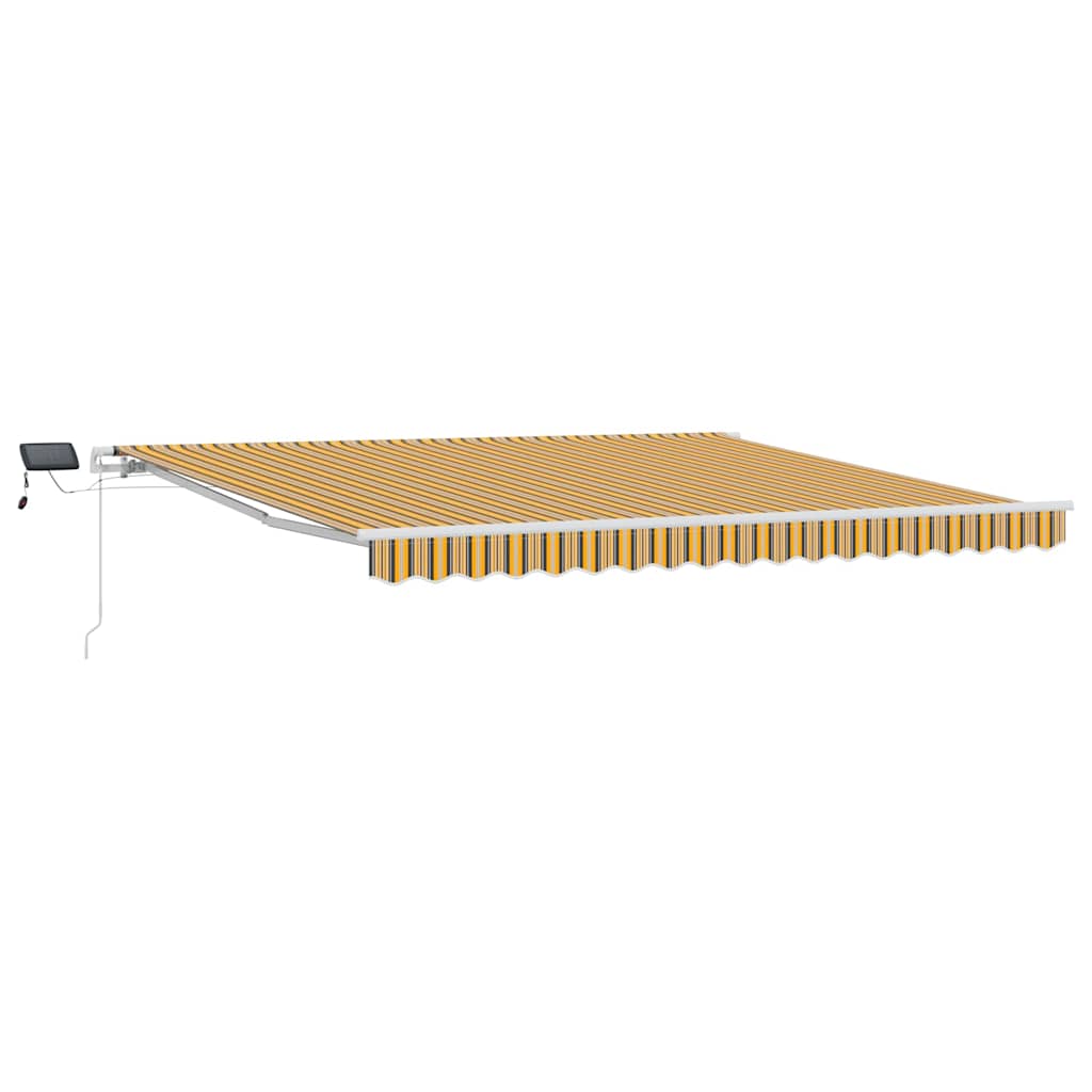 Skrovita tenda Šareni 400 × 300 cm Tkanina i čelik
