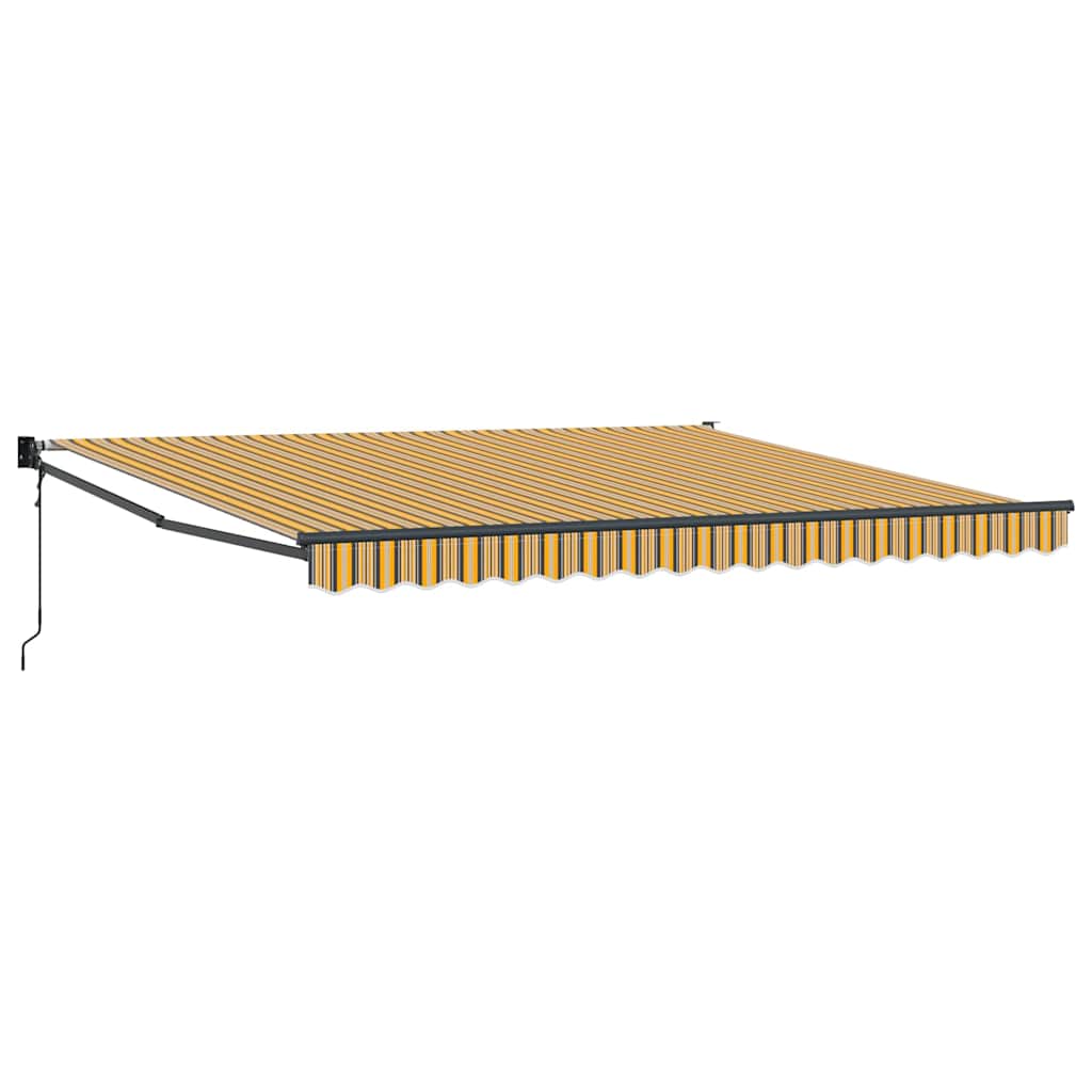 Skrovita tenda Šareni 400 × 300 cm Poliester i aluminij