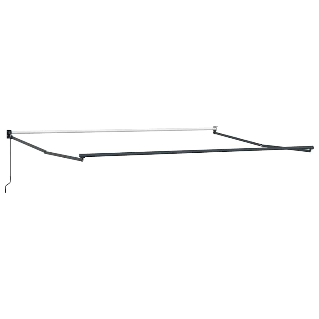 Skrovita tenda Bež 400 × 300 cm Poliester i aluminij