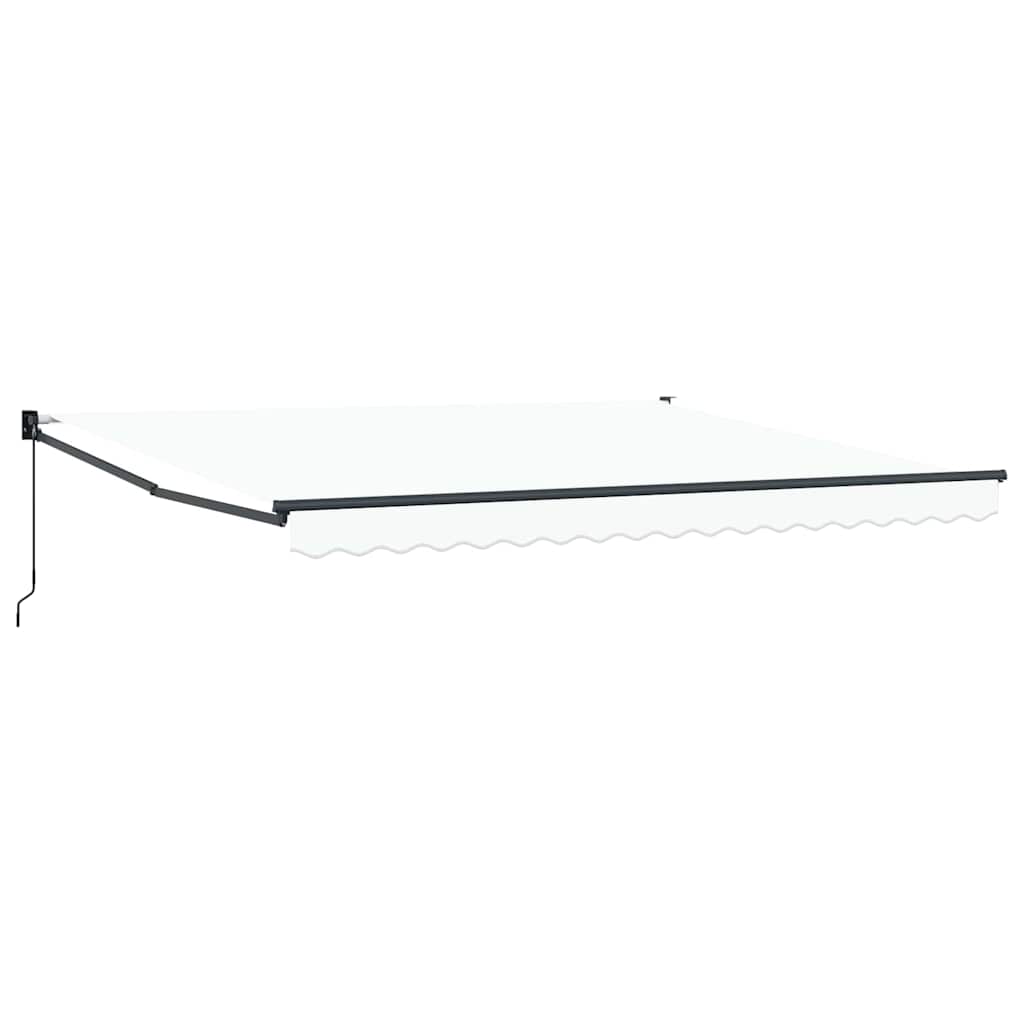 Povlačivi tende Bijela 400 × 300 cm 100% Poliester i Aluminij