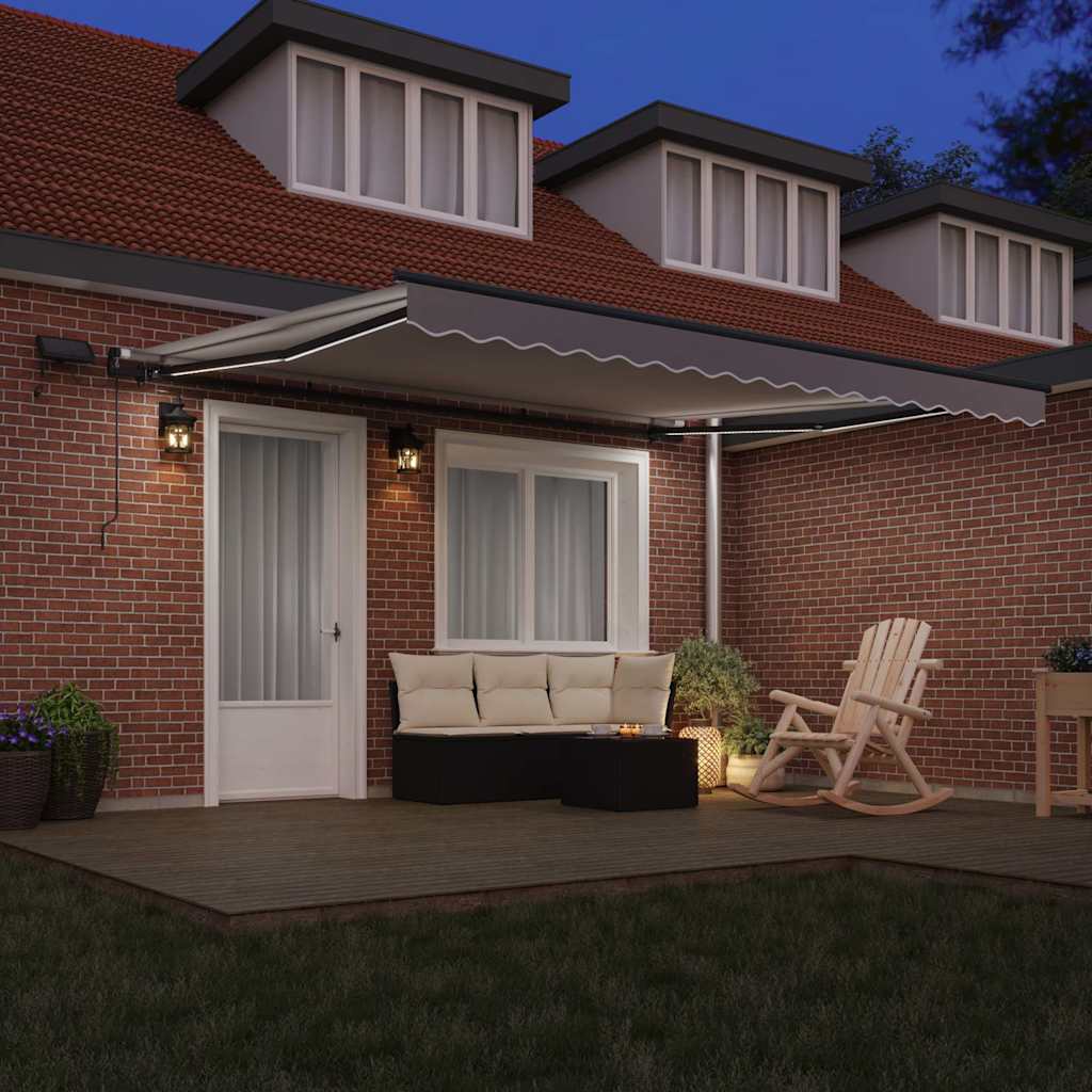 Povlačivi tende Svjetlosiva 400 × 300 cm Tkanina i Aluminij