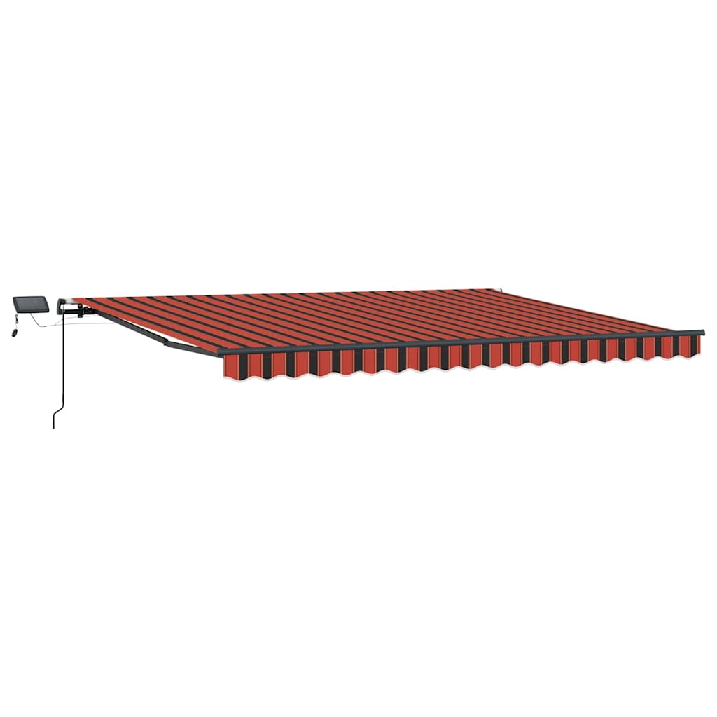 Skrovita tenda narančasta i smeđa 400 ×350 cm tkanina
