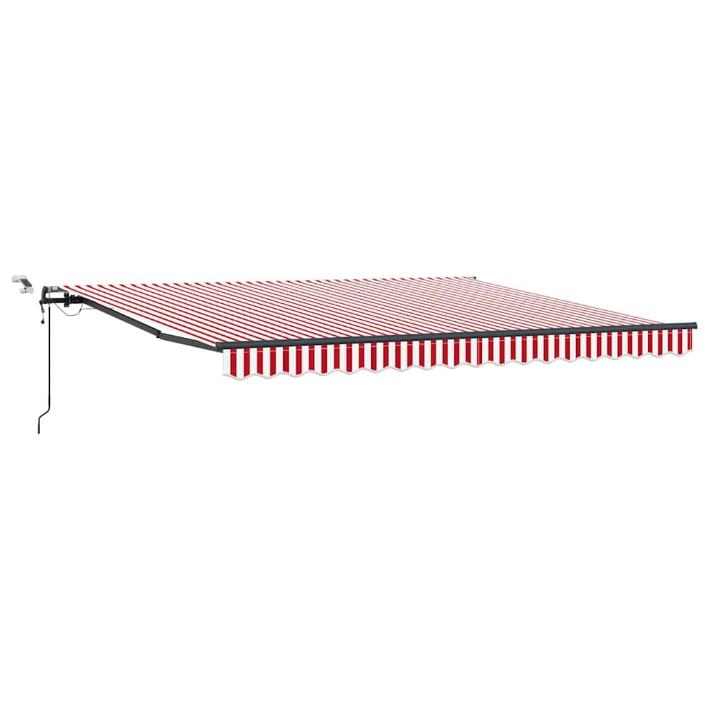 Tkanina za tende s Crvena i bijela 400 × 350 cm Poliester