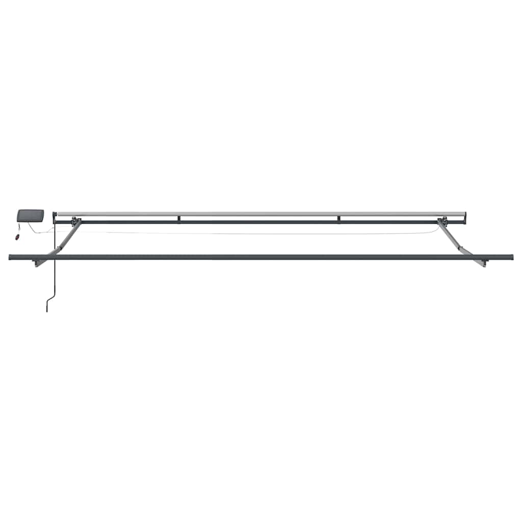Skrovita tenda S LED lampica Bež 400 ×350 cm tkanina