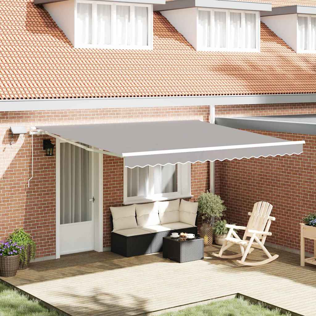 Skrovita tenda s Svjetlosiva 400 ×350 cm tkanina