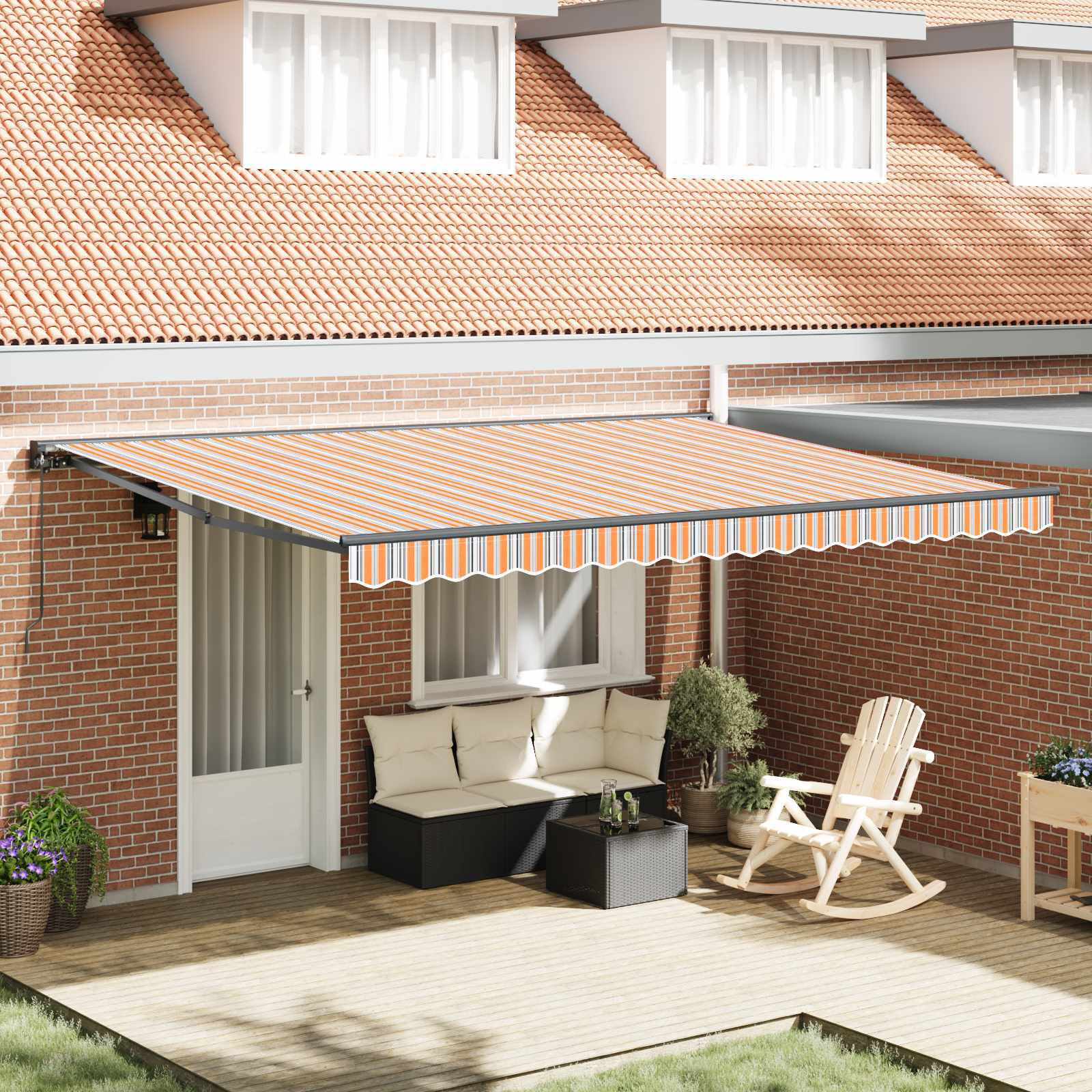 Okvir tende Plava i Narančasta 450 × 300 cm