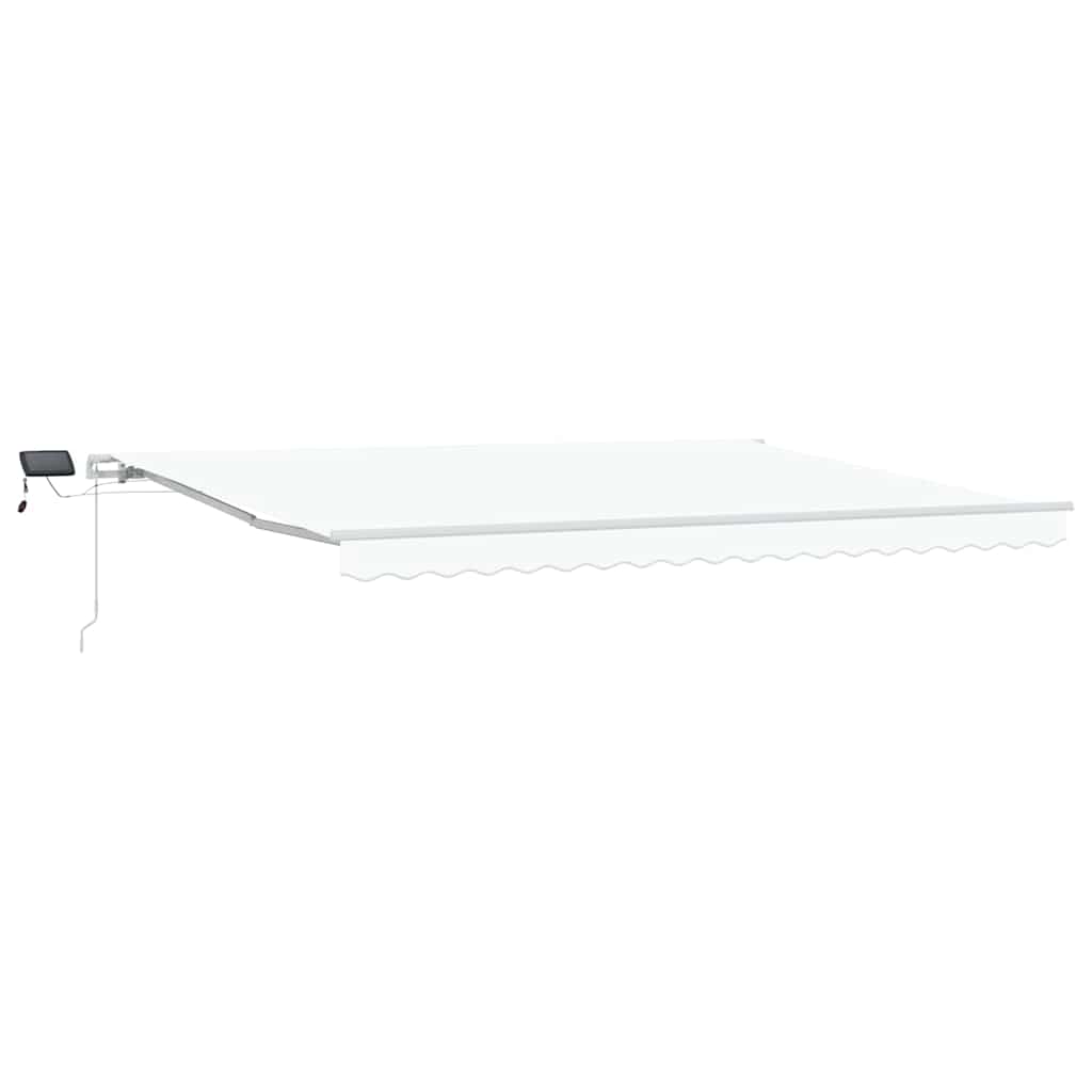 Skrovita tenda s Bijelo 450 ×300 cm tkanina