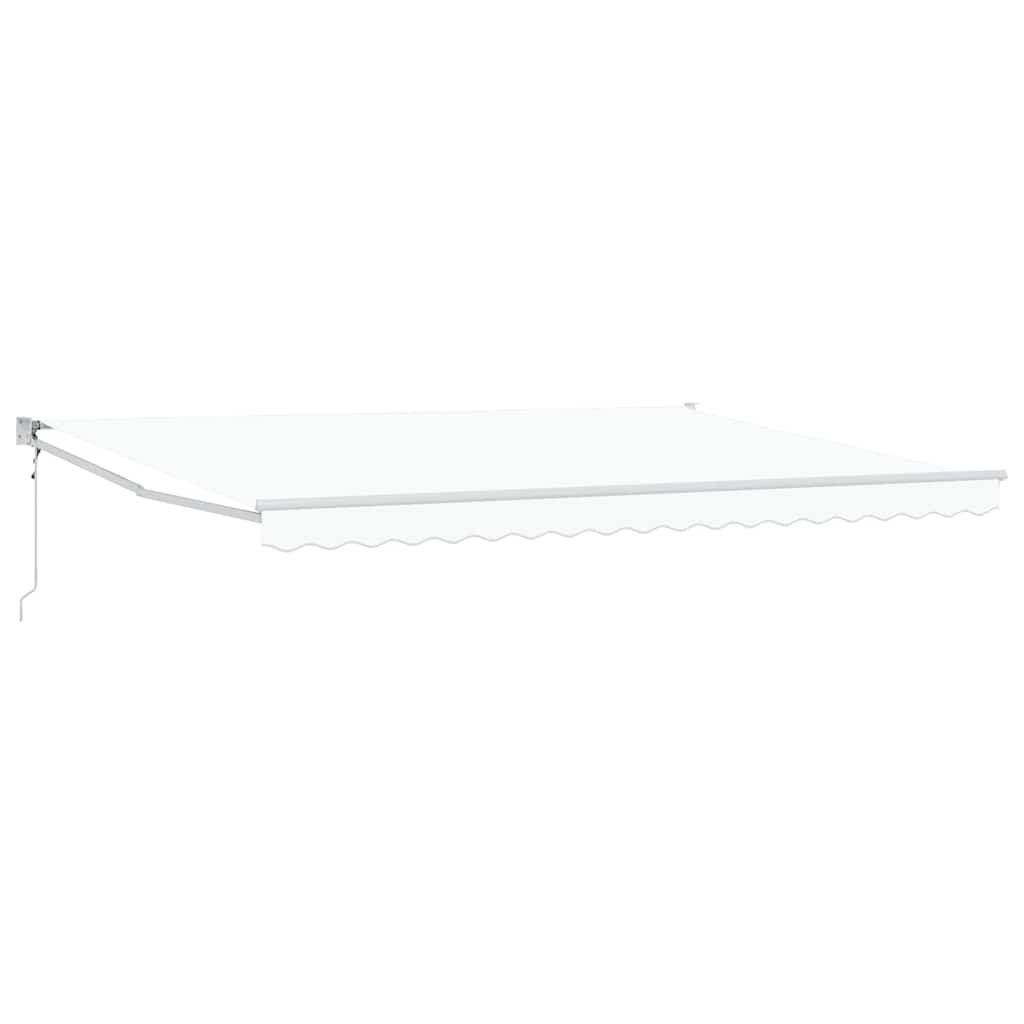 Povlačivi tende Bijela 450 x 300 x 165 cm Poliester i metal