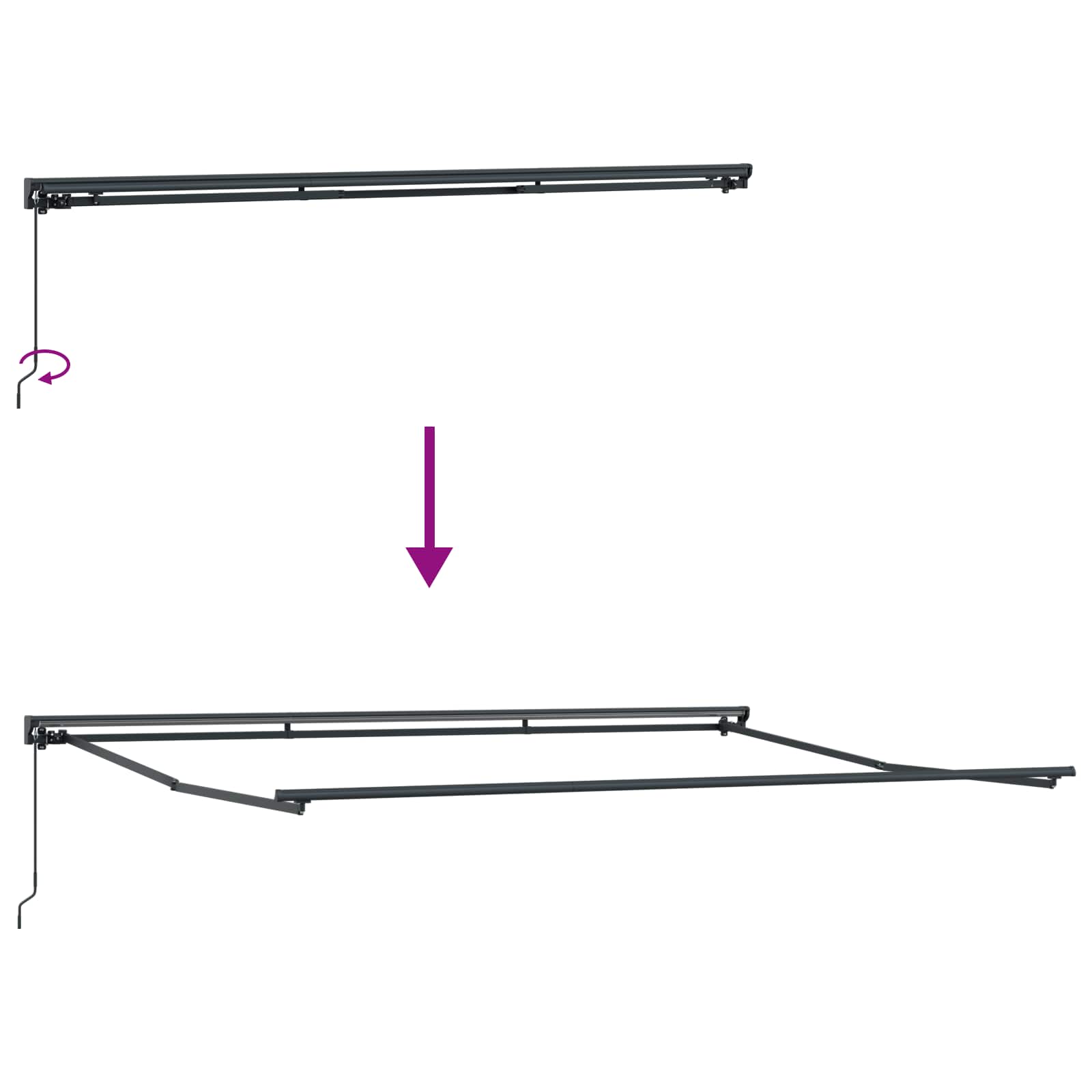 Okvir tende Bijeli 450 × 300 cm Poliester s PU premazom