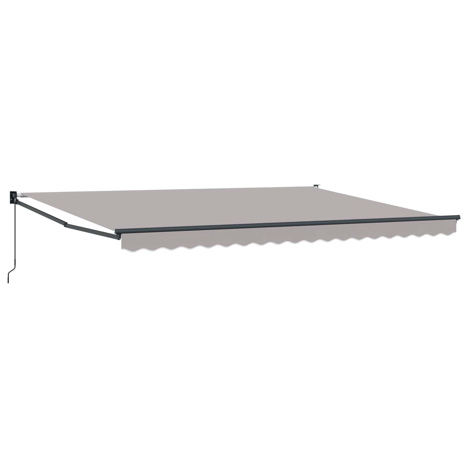 Nadstrešnica Svijetlo siva 450 x 300 x 165 cm Poliester i metal