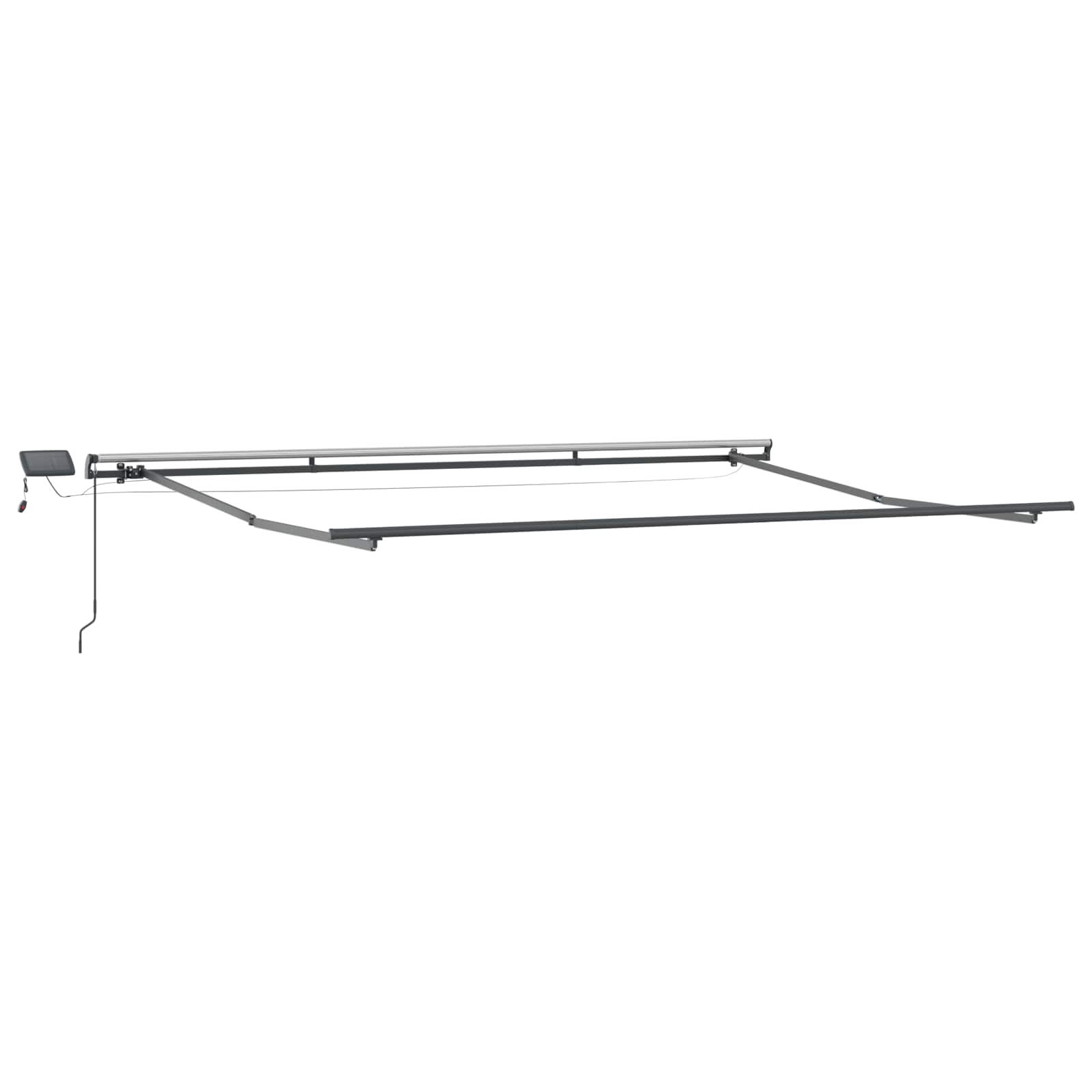 Povlačivi tende Zelena i žuta 450 × 300 cm Tkanina i Aluminij