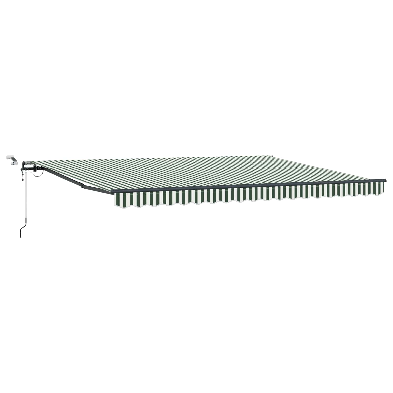 Tkanina za tende s Zelena i bijela 450 × 300 cm Poliester