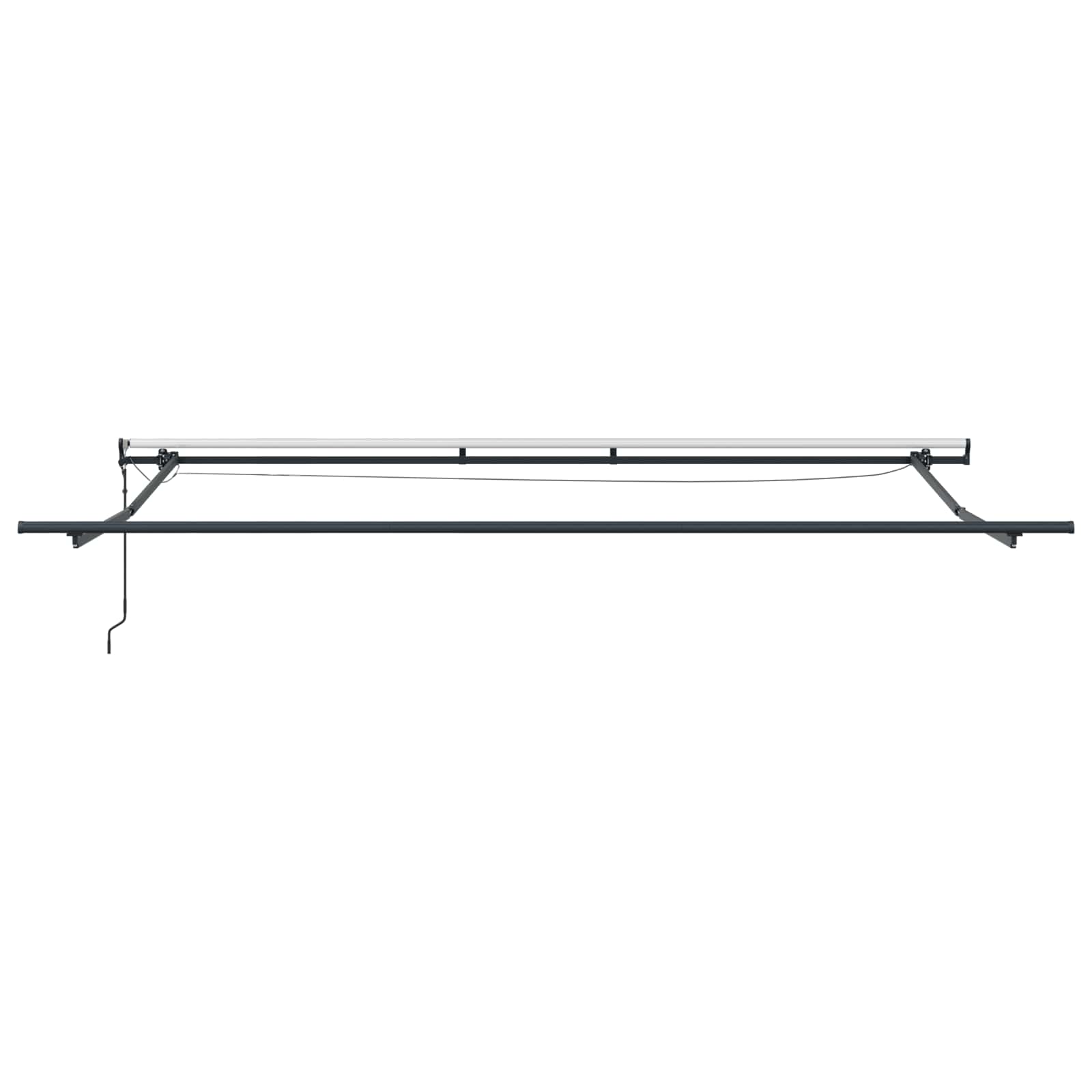 Tkanina za tende narančasta i smeđa 450 × 350 cm Poliester