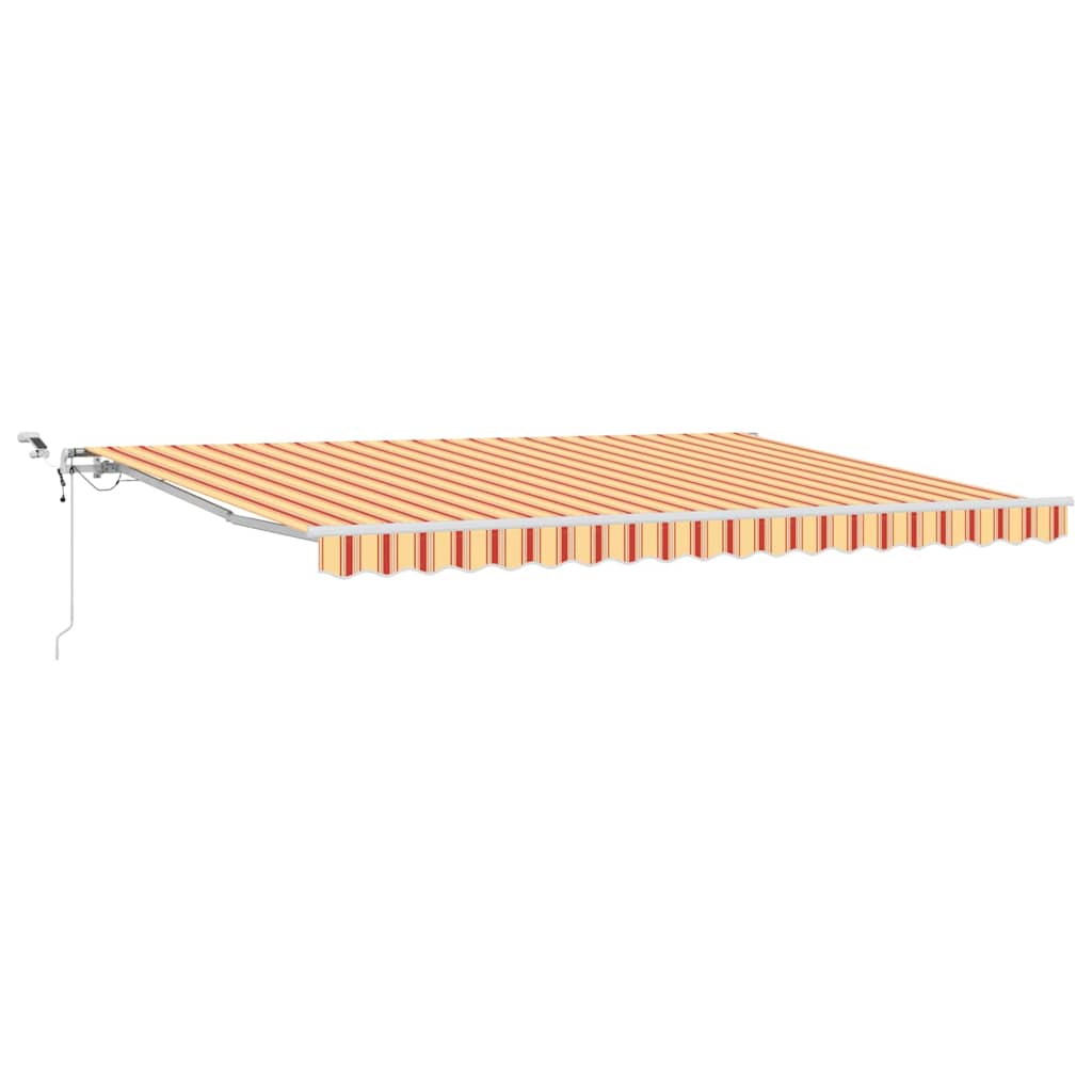 Povlačivi tende Žuta i narančasta 450 × 350 cm Poliester