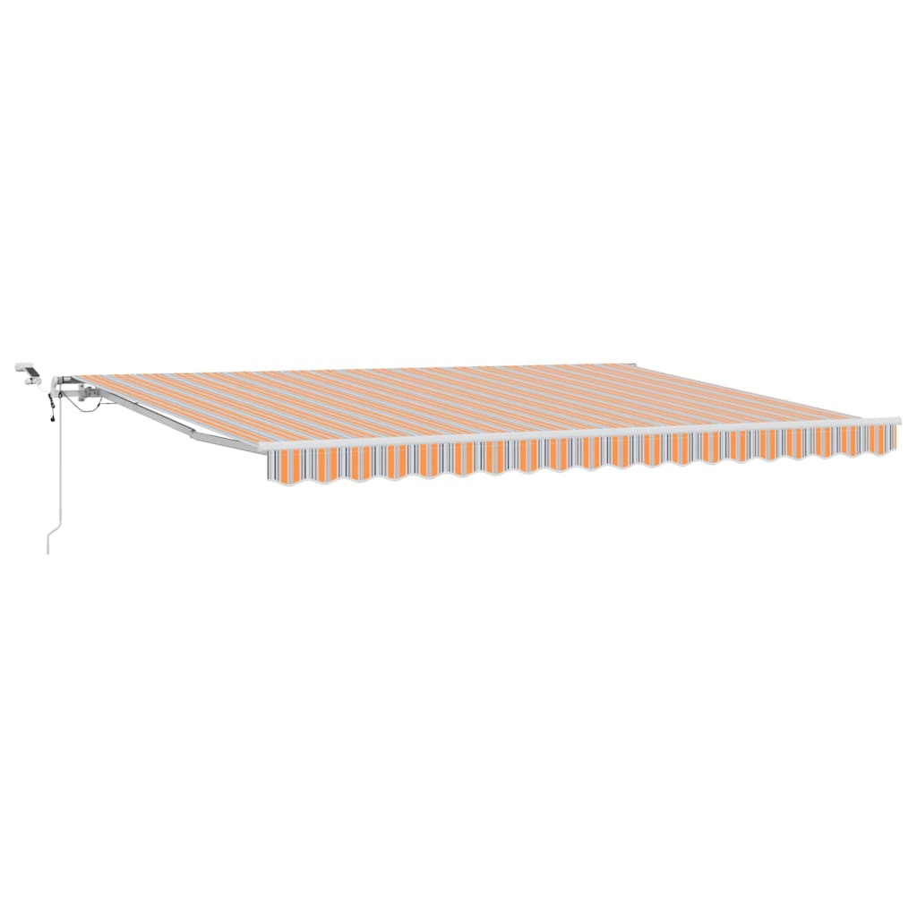 Skrovita tenda Šareni 450 × 350 cm Poliester i metal
