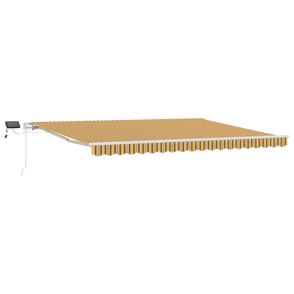 Povlačivi tende Šareni 450 × 350 cm Tkanina i Aluminij