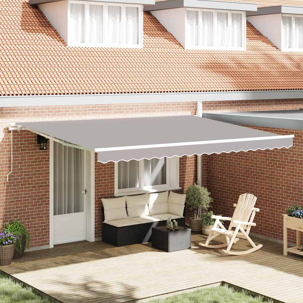 Nadstrešnica Svjetlosiva 450 x 350 x 165 cm Poliester