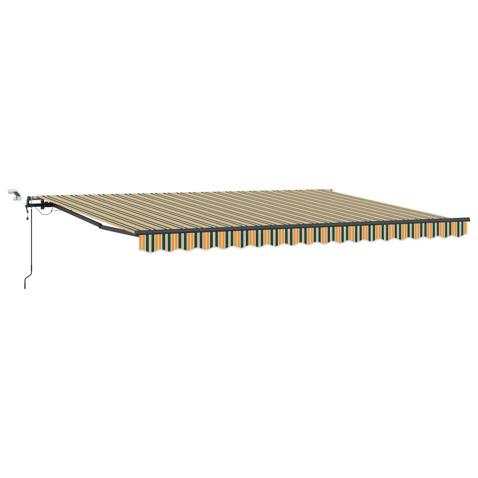 Tkanina za tende s Zelena i žuta 450 × 350 cm Poliester