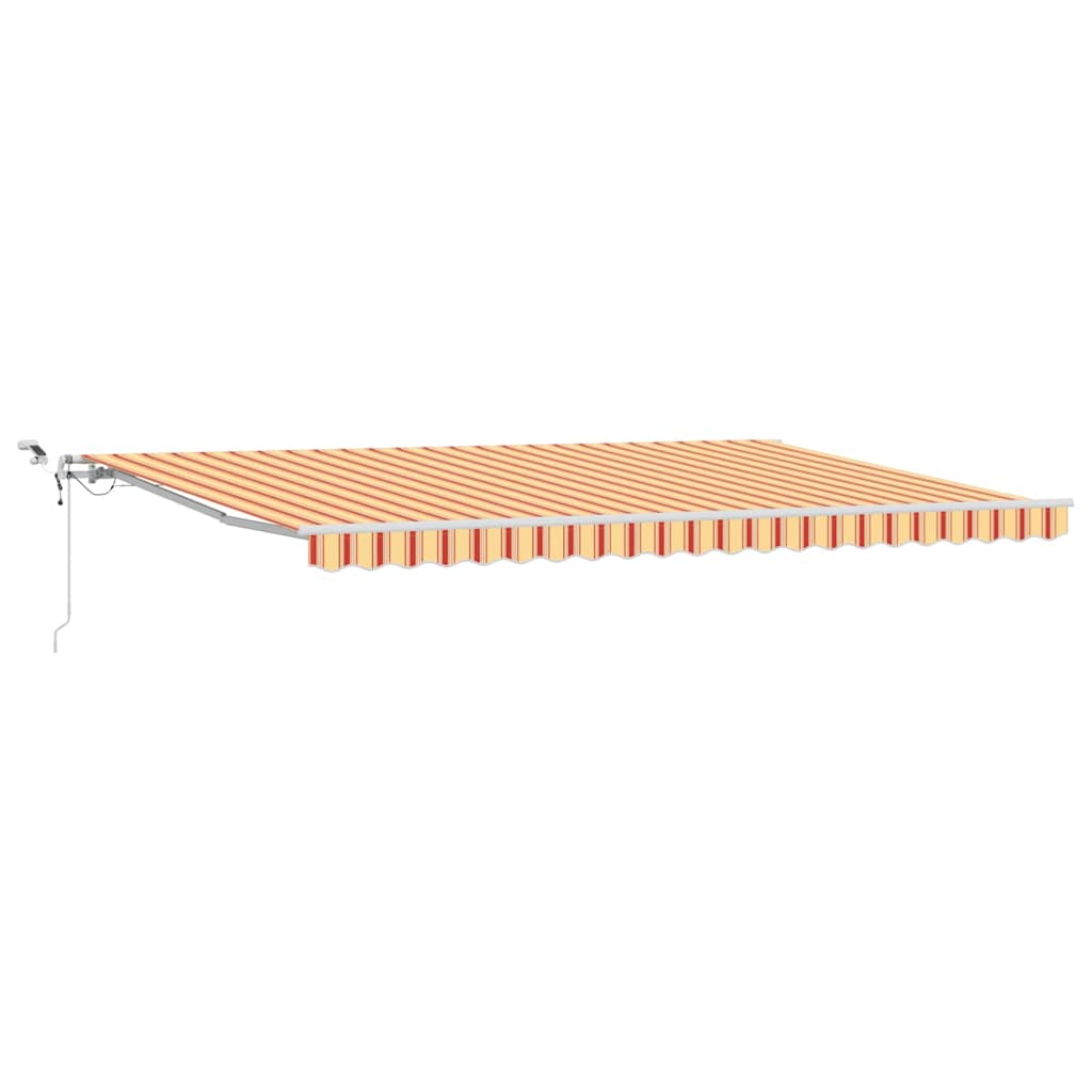 Povlačivi tende Žuta i narančasta 500 × 300 cm Poliester