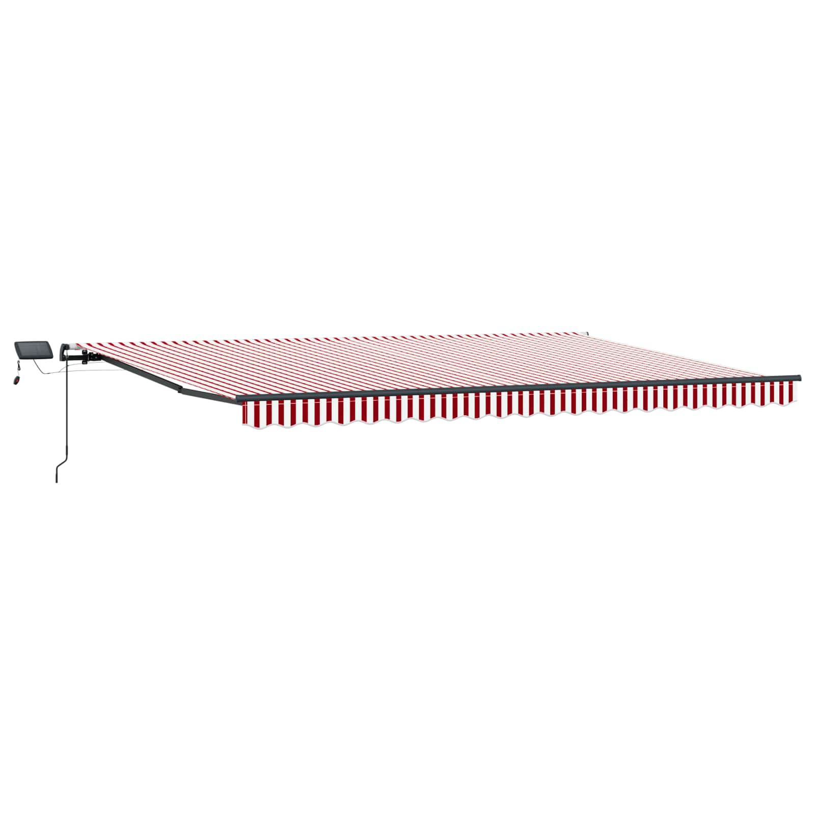 Skrovita tenda Crvena i bijela 500 ×300 cm tkanina