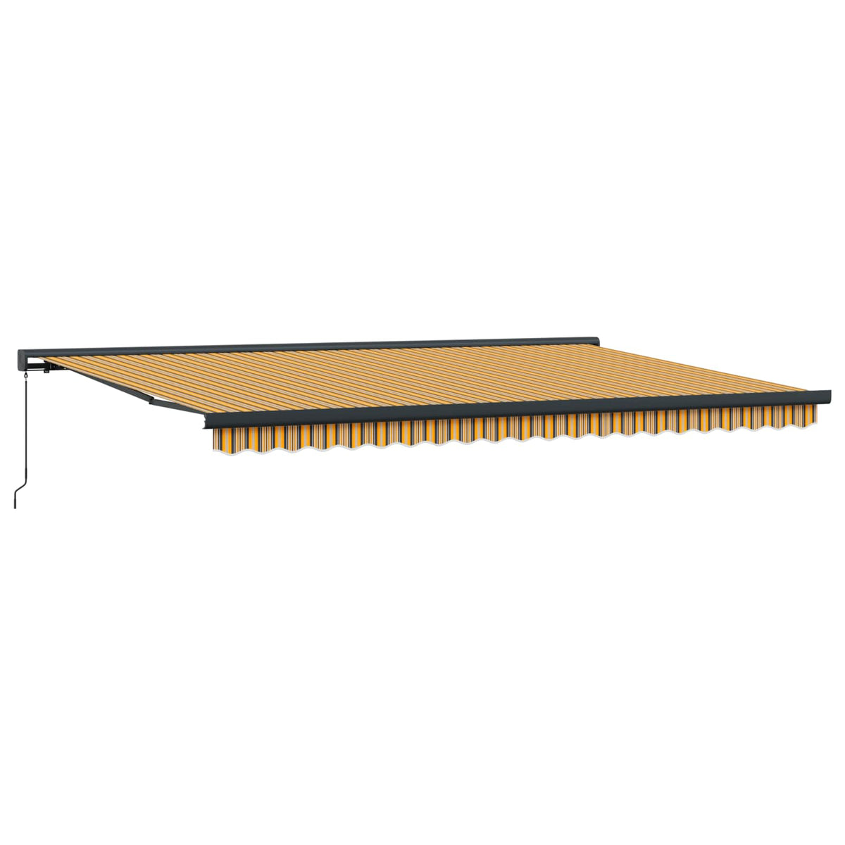 Povlačivi tende Šareni 500 × 300 cm Platno i Aluminij
