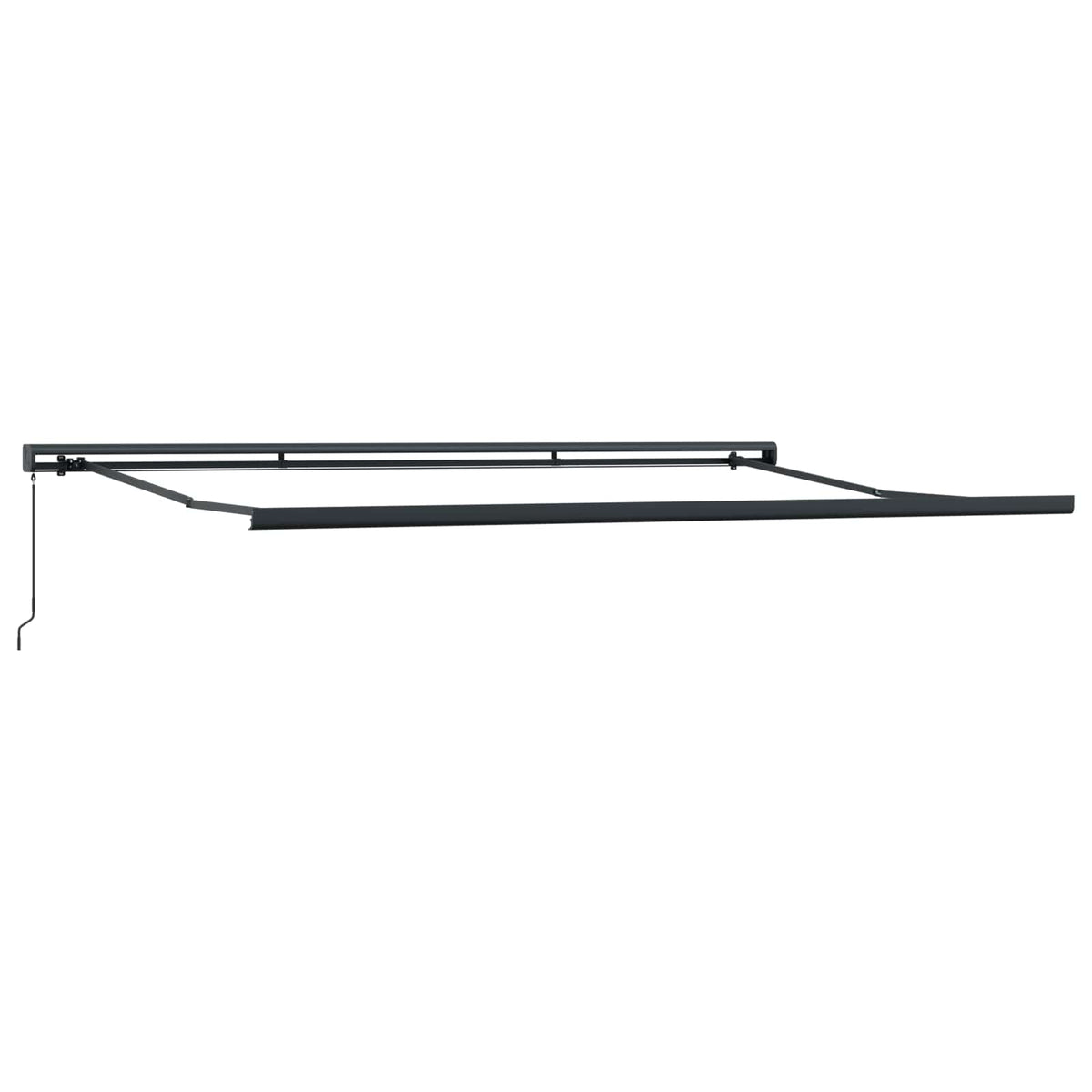 Povlačivi tende Šareni 500 × 300 cm Platno i Aluminij