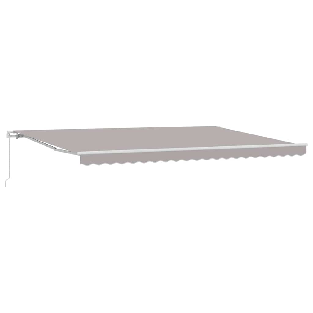 Nadstrešnica Svijetlo siva 500 x 300 x 165 cm Poliester i metal