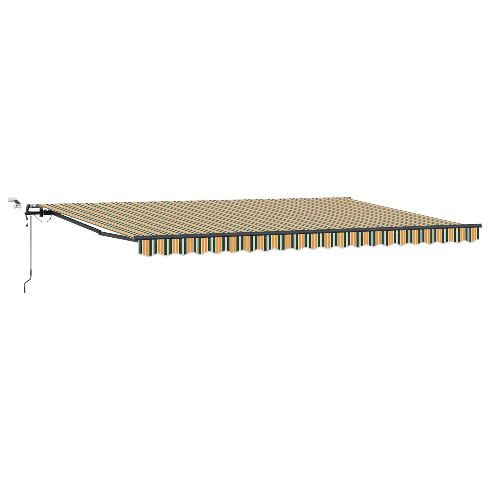 Tkanina za tende s Zelena i žuta 500 × 300 cm Poliester