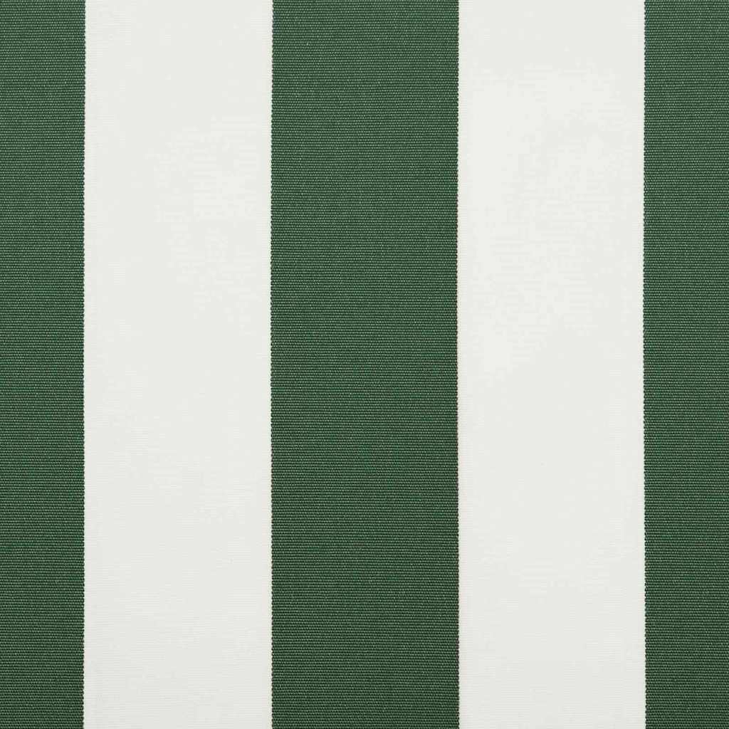 Električna retraktabilna tenda Zelena i bijela 500 × 300 cm