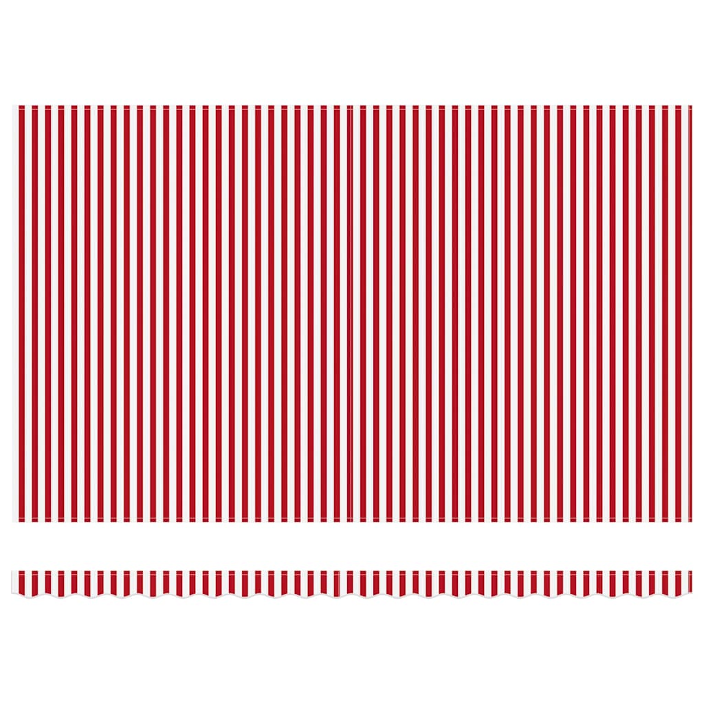 Skrovita tenda Crvena i bijela 500 × 350 cm