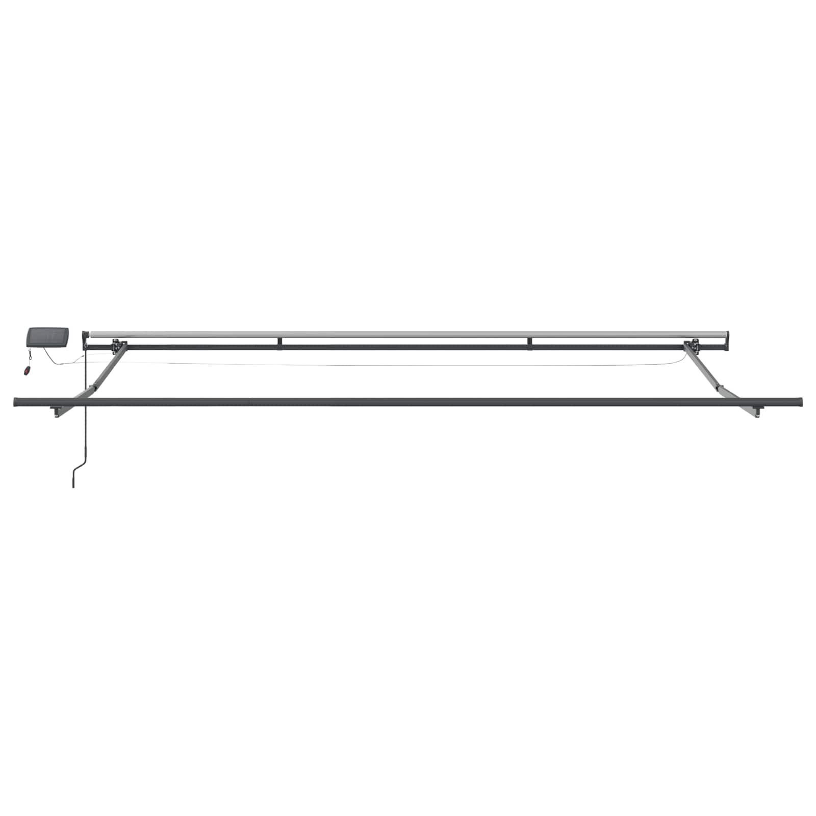 Skrovita tenda Crvena i bijela 500 ×350 cm tkanina