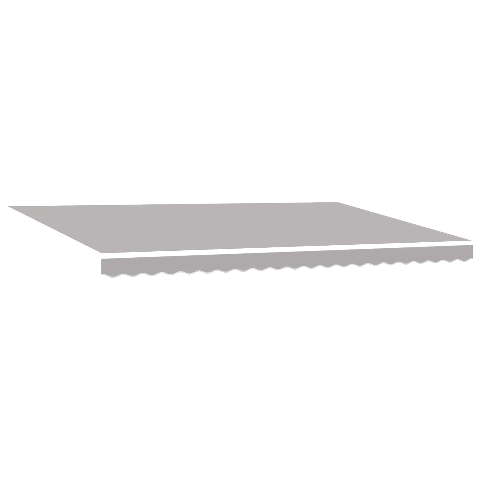 Skrovita tenda S LED lampica Svjetlosiva 500 ×350 cm tkanina