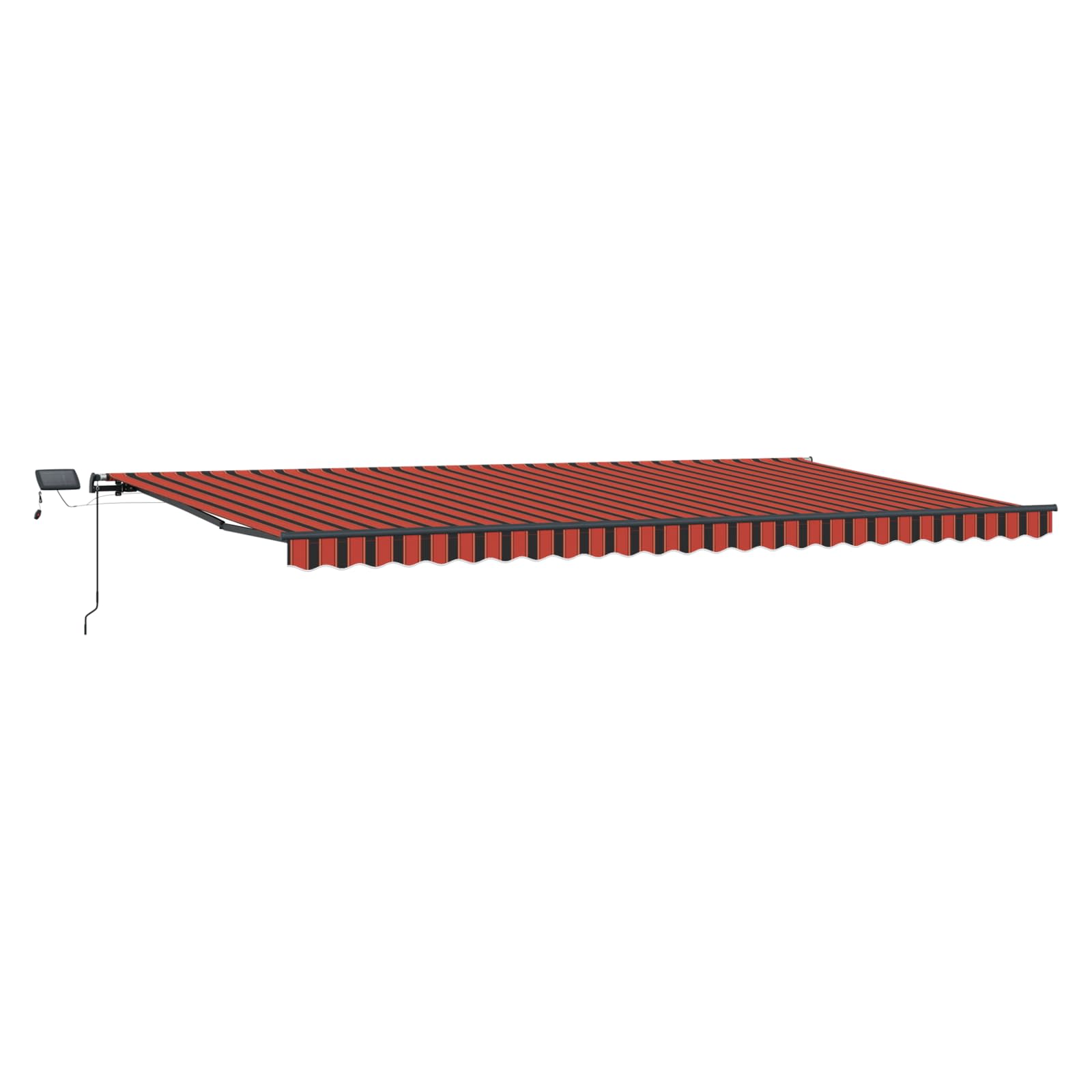 Skrovita tenda narančasta i smeđa 600 ×300 cm tkanina