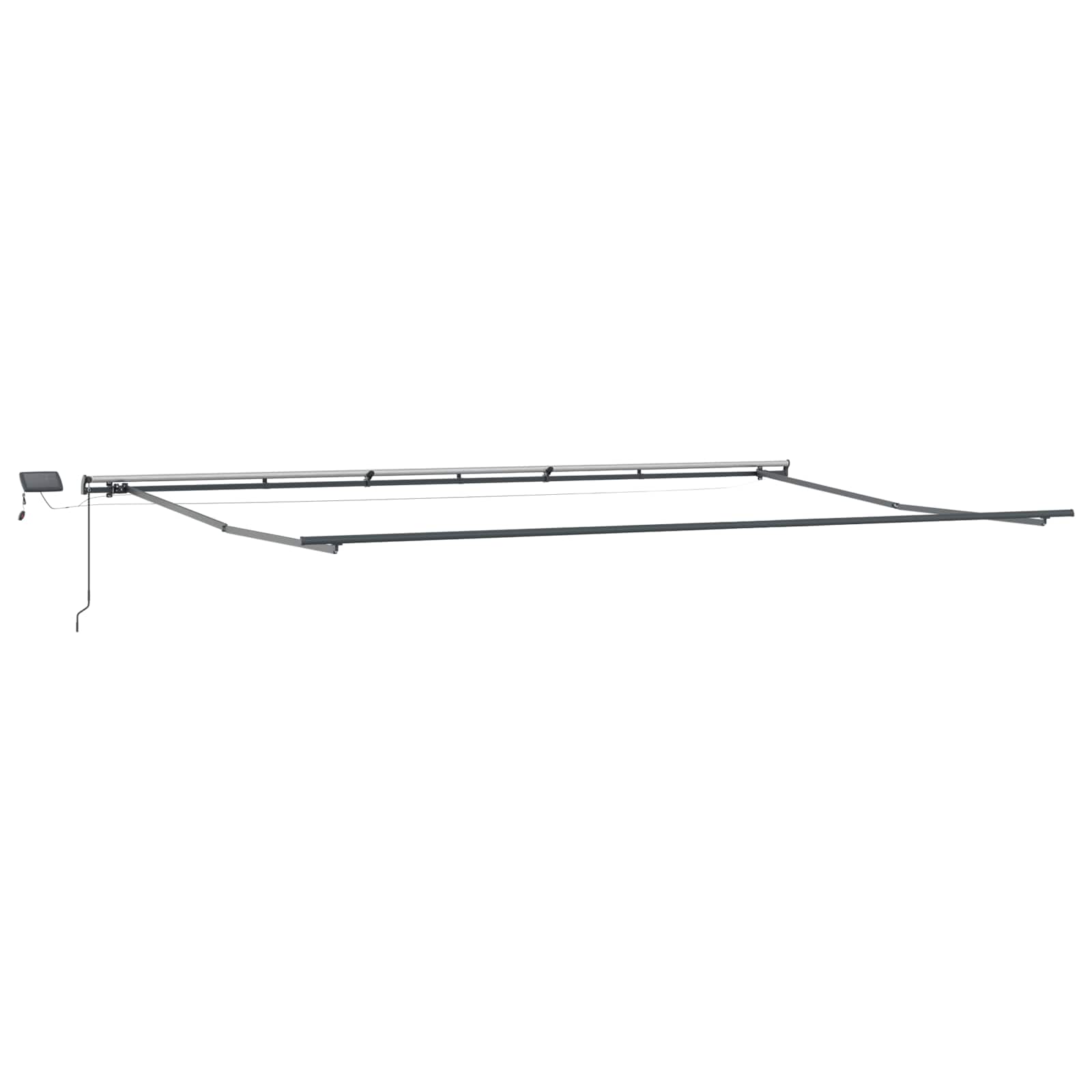 Skrovita tenda narančasta i smeđa 600 ×300 cm tkanina