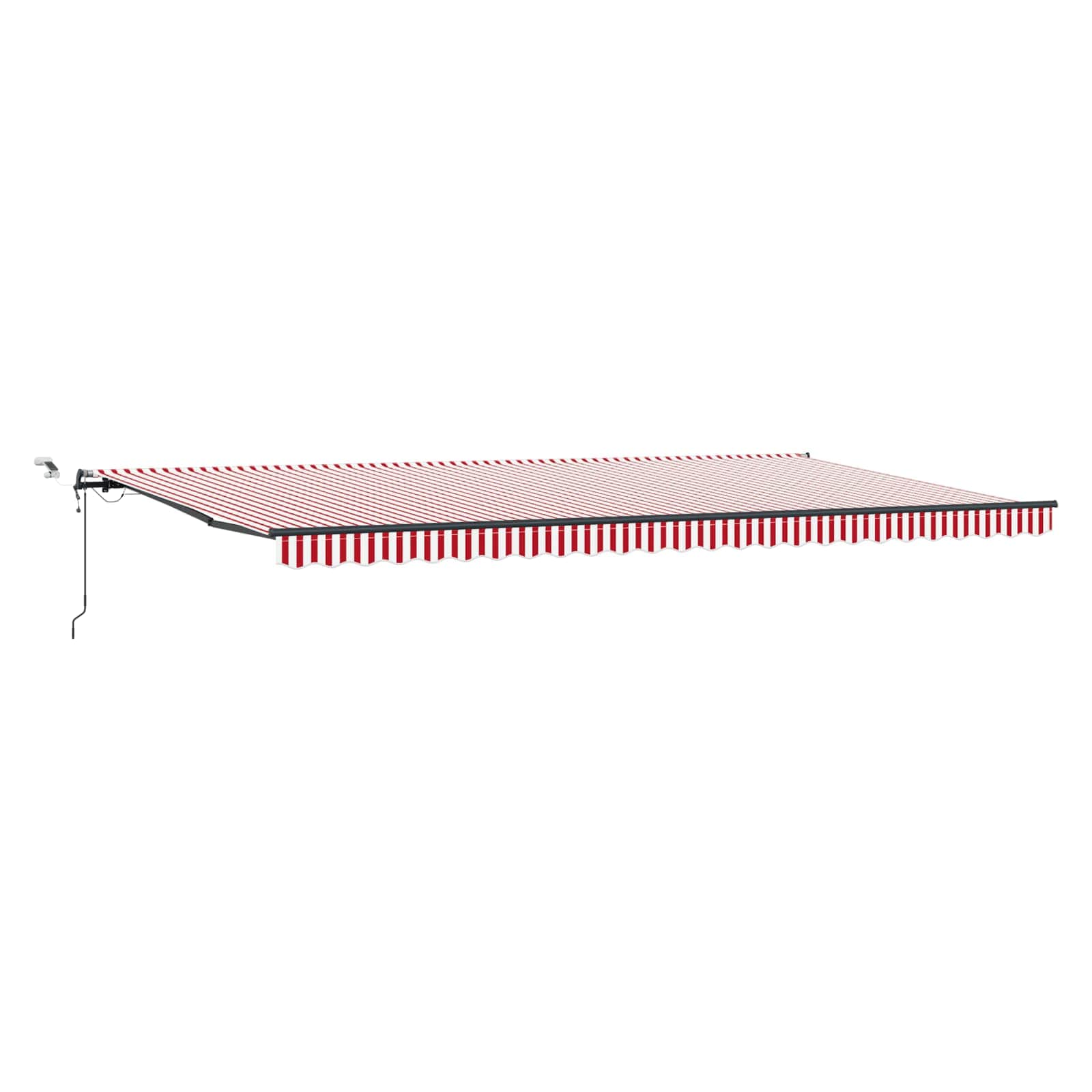 Tkanina za tende s Crvena i bijela 600 × 300 cm Poliester