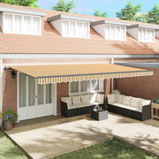 Skrovita tenda Šareni 600 × 300 cm Tkanina i Aluminij