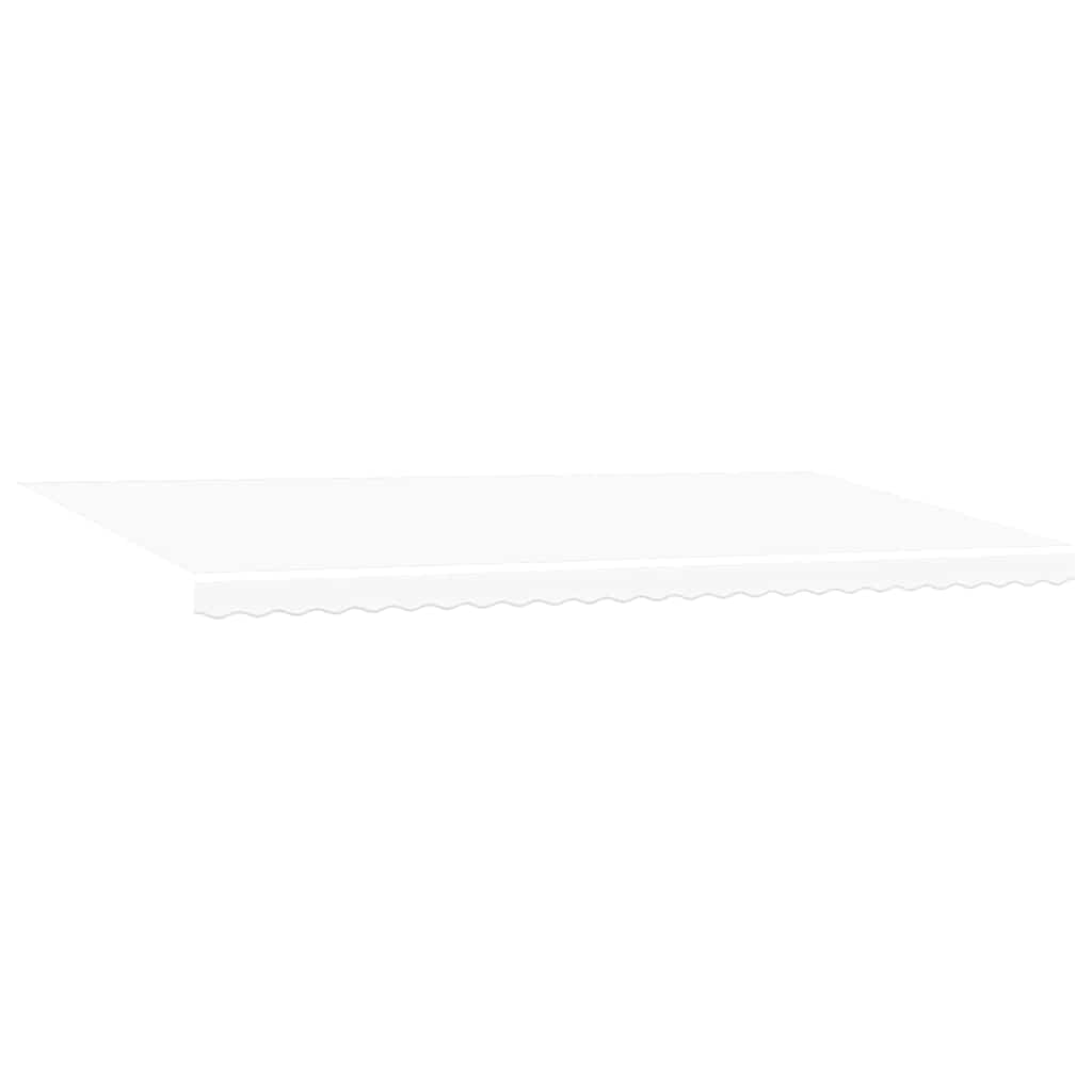 Skrovita tenda Bijelo 600 × 300 cm Poliester i metal