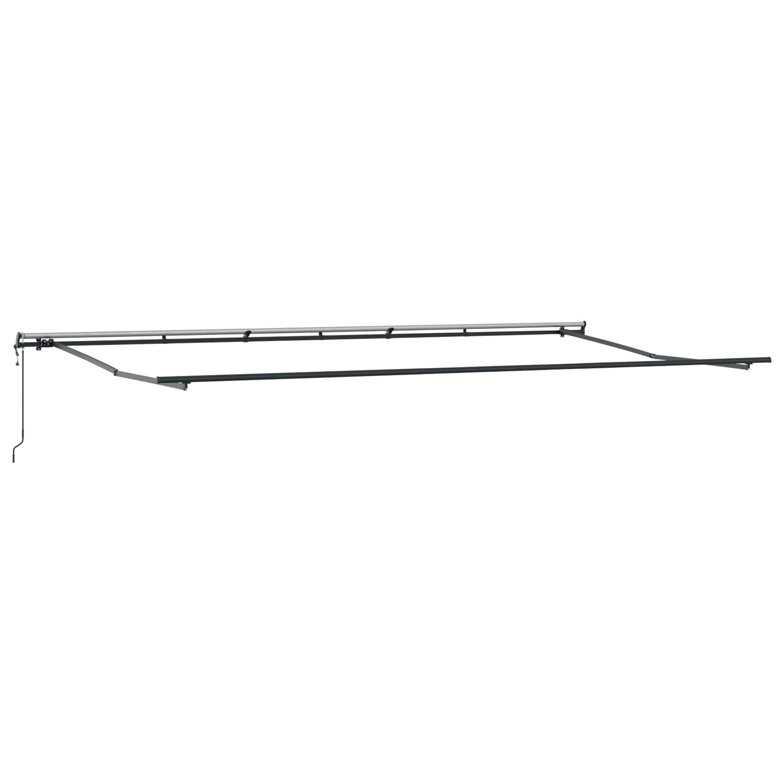 Povlačivi tende Bijela 600 × 300 cm Tkanina i Aluminij