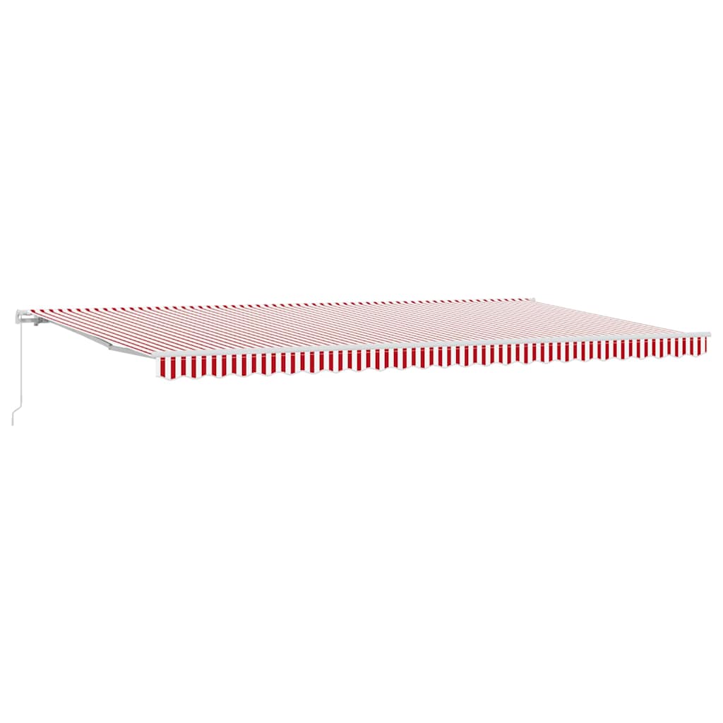 Skrovita tenda Crvena i bijela 600 × 350 cm