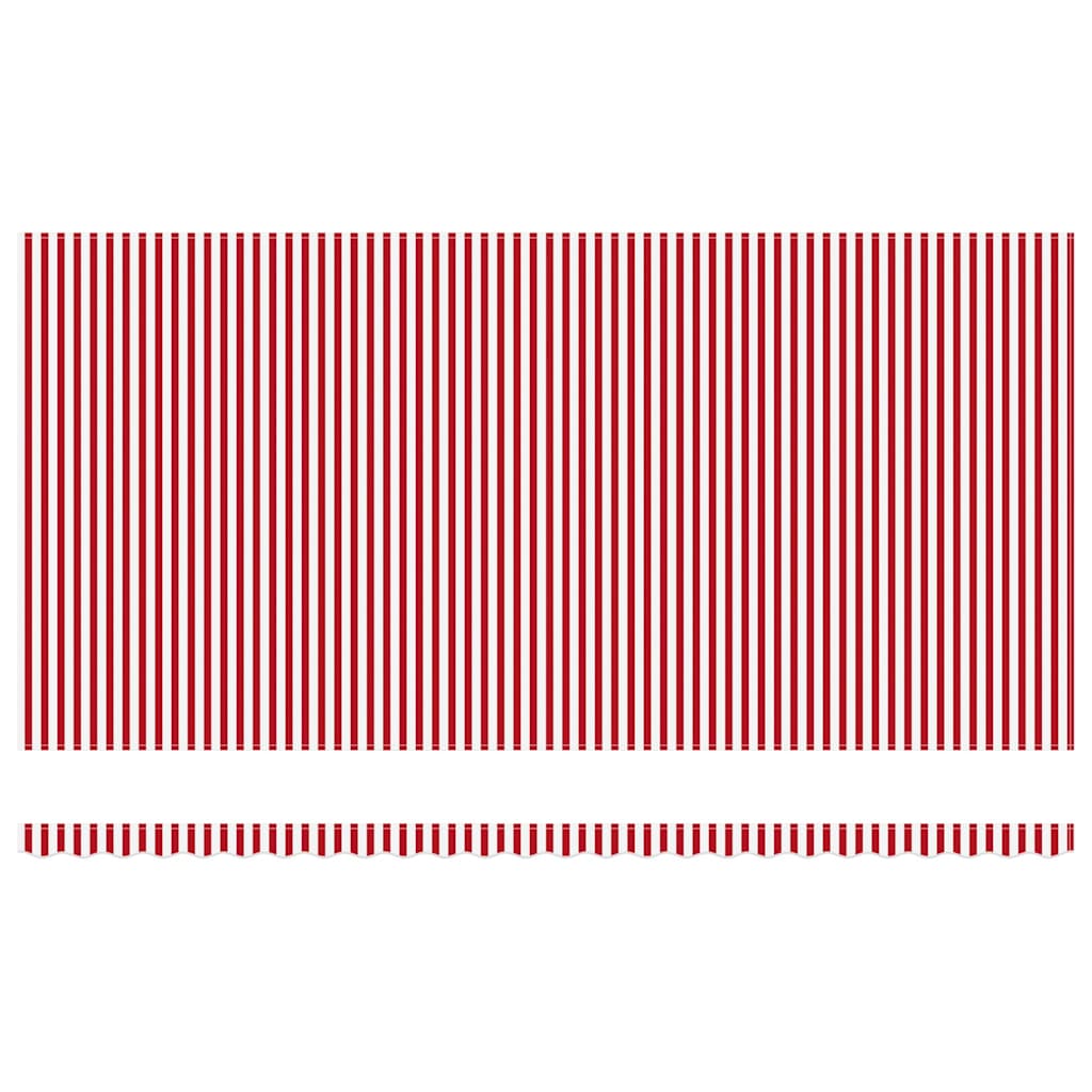 Skrovita tenda Crvena i bijela 600 × 350 cm