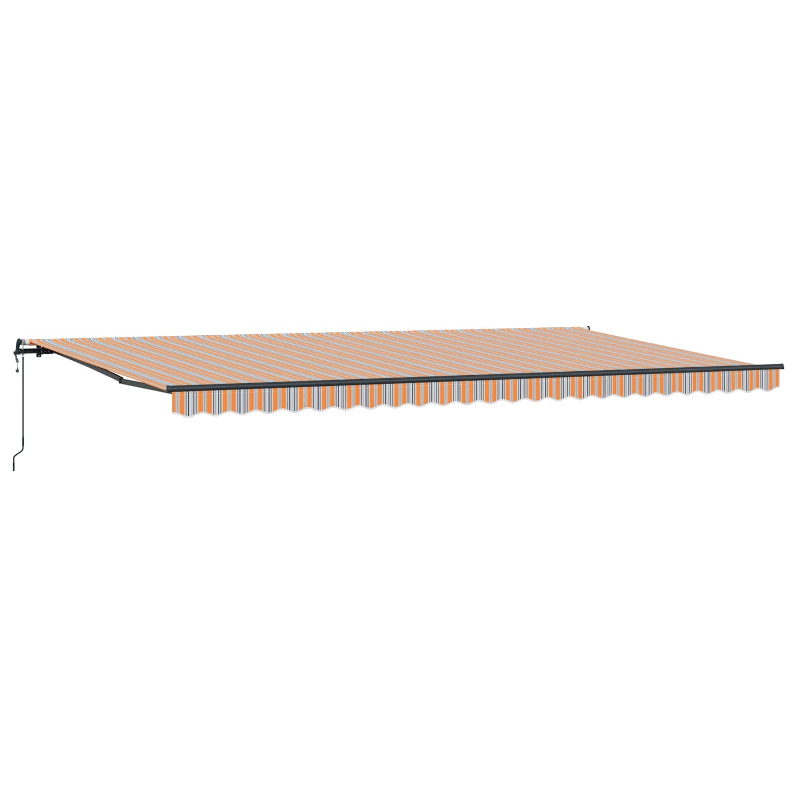 Povlačivi tende Šareni 600 × 350 cm Tkanina i Aluminij