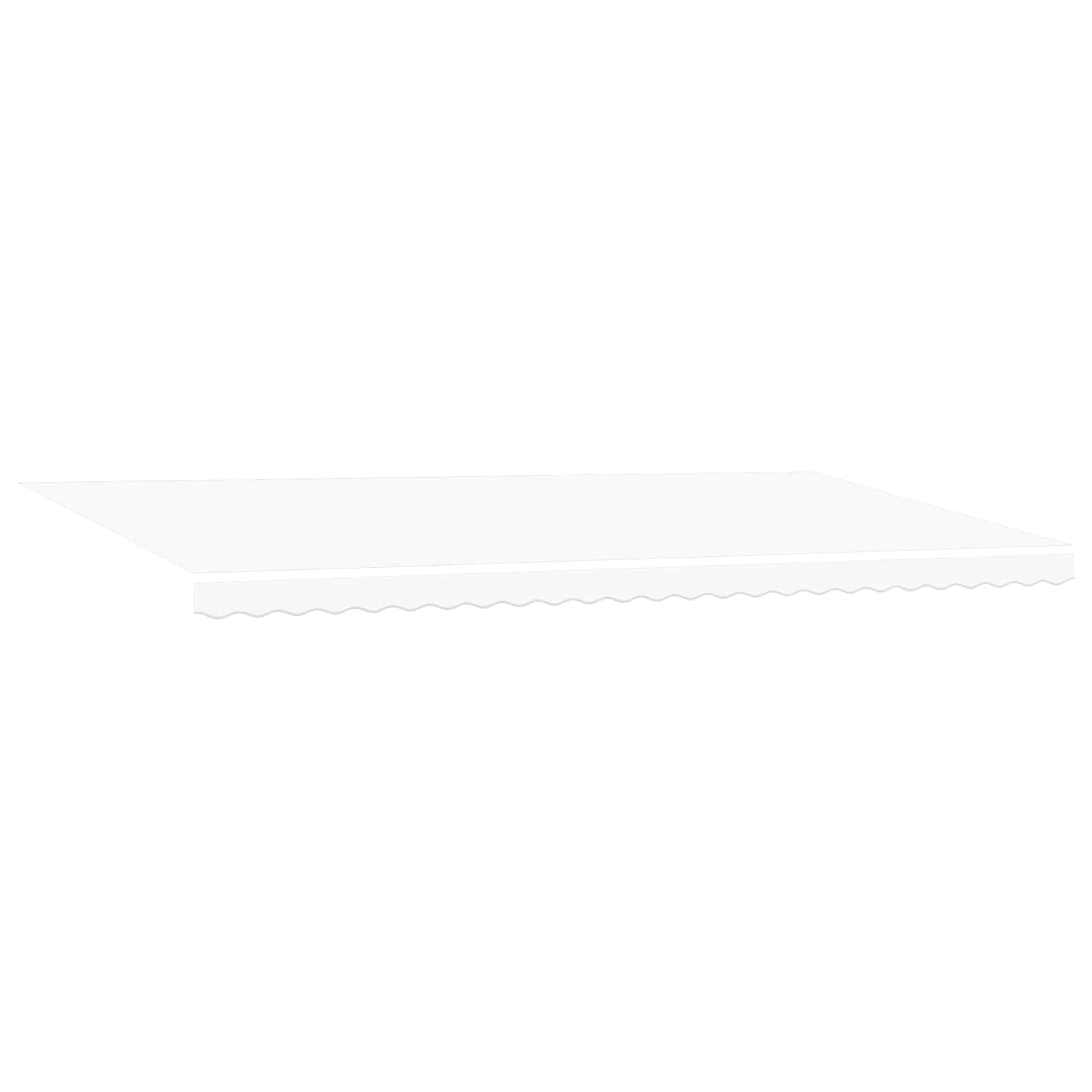 Povlačivi tende Bijela 600 × 350 cm Tkanina i Aluminij