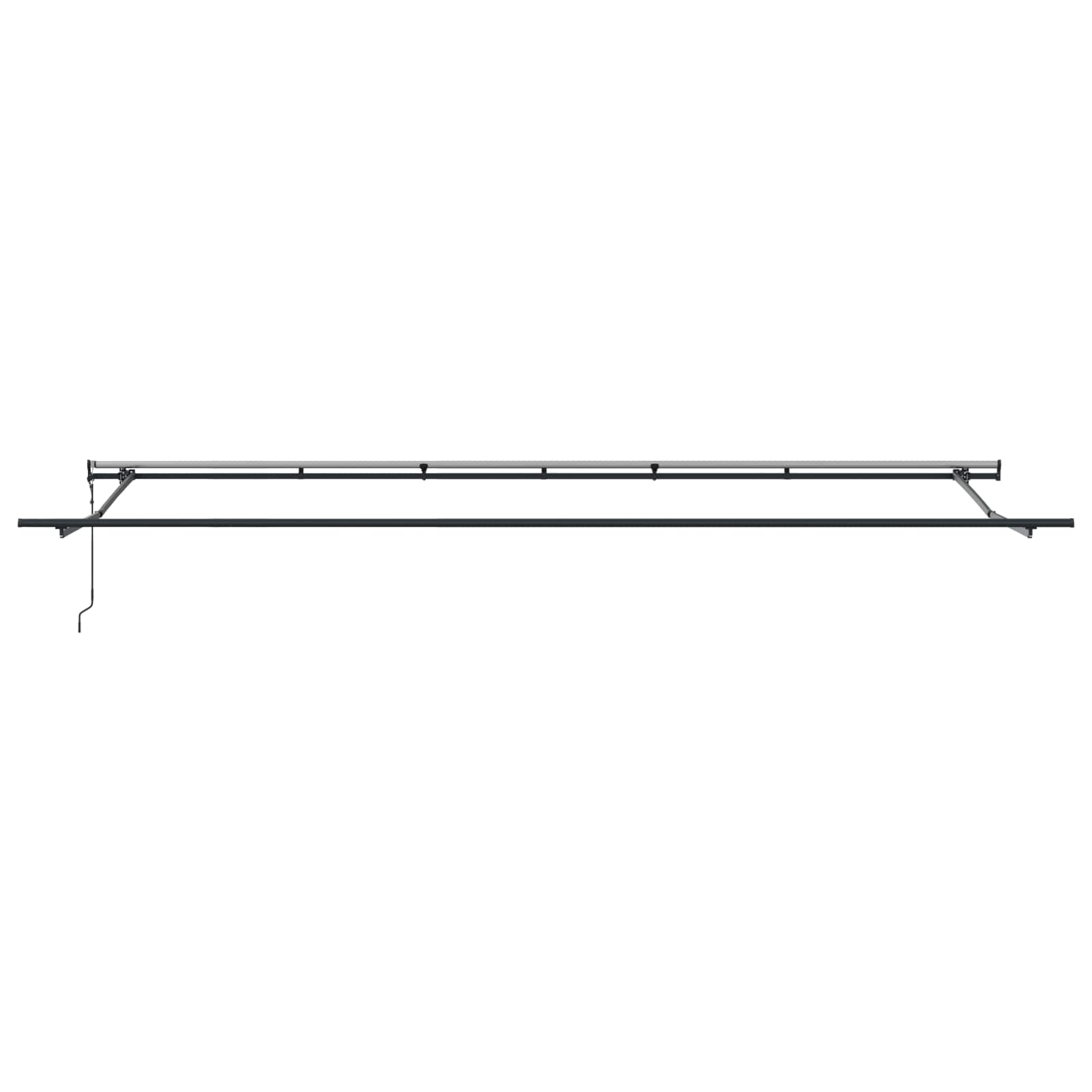 Povlačivi tende Bijela 600 × 350 cm Tkanina i Aluminij
