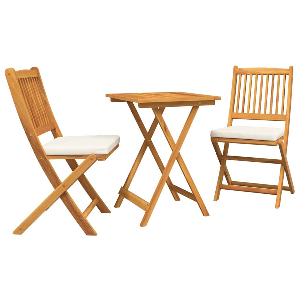Bistro set za vrt 3 pcs Smeđa Čvrsto drvo akacije