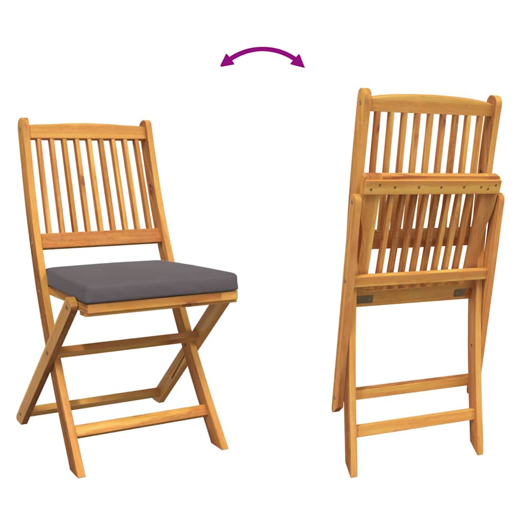 Bistro set za vrt 3 pcs Smeđa Čvrsto drvo akacije