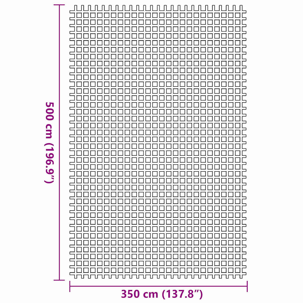 Teppi za šator Plava 500 × 350 cm Poliester